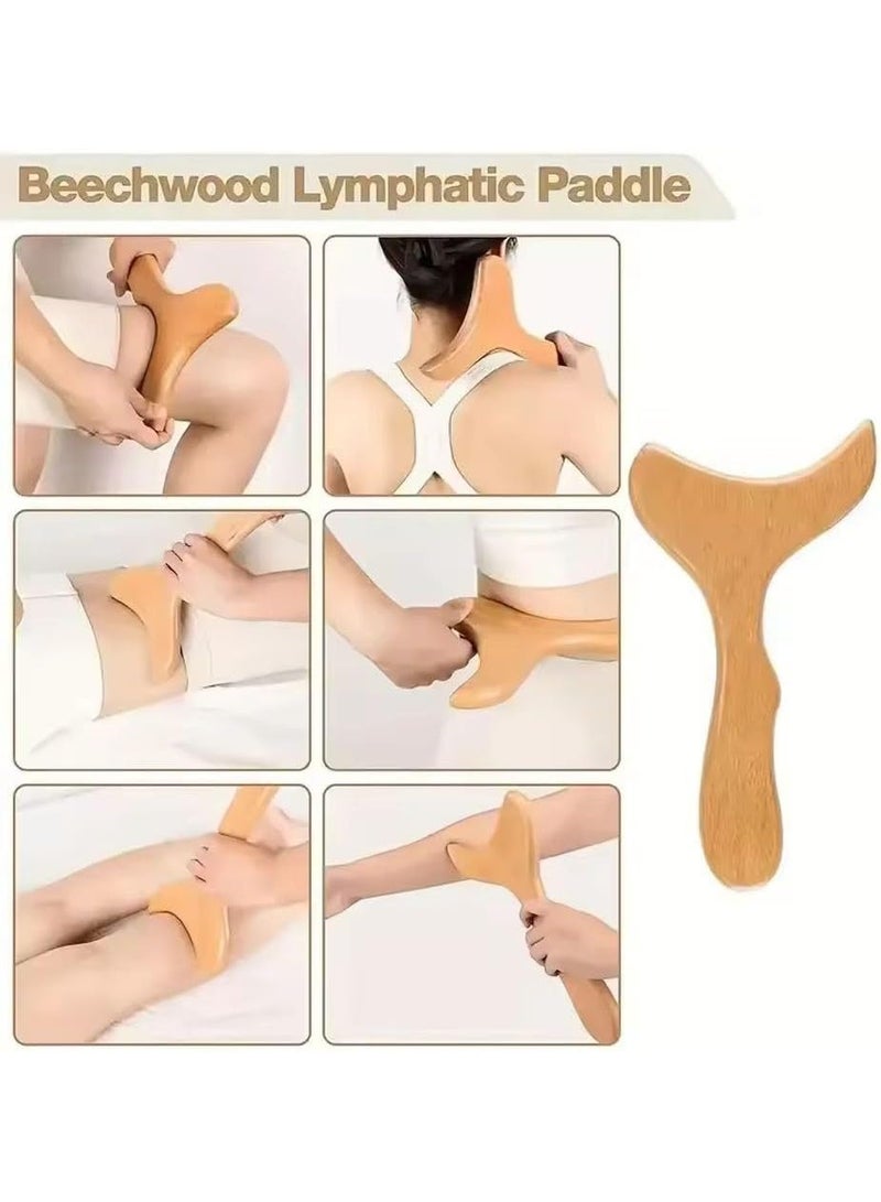 Wooden Body Massage Tools for Lymphatic Drainage and Body Sculpting, Handmade Anti-Cellulite Massager Set for Muscle Relaxation and Skin Smoothing, Ideal for Daily Use and Full-Body Comfort - Image 5
