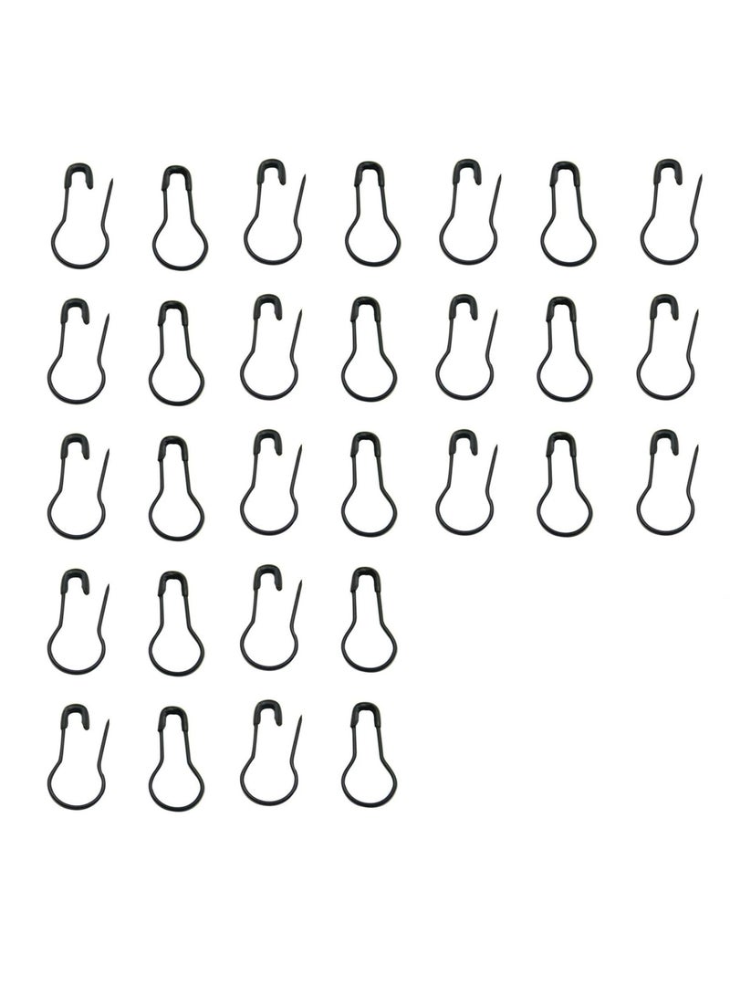 Sky Shine Heavy Duty Safety Pins 100 Pieces Medium Black | Metal Safety Pins for Hijab, Scarves, Clothes, Sewing, Quilting, Tailoring, Crafts, Upholstery, Blankets, Baby Clothes & DIY Projects - Image 1