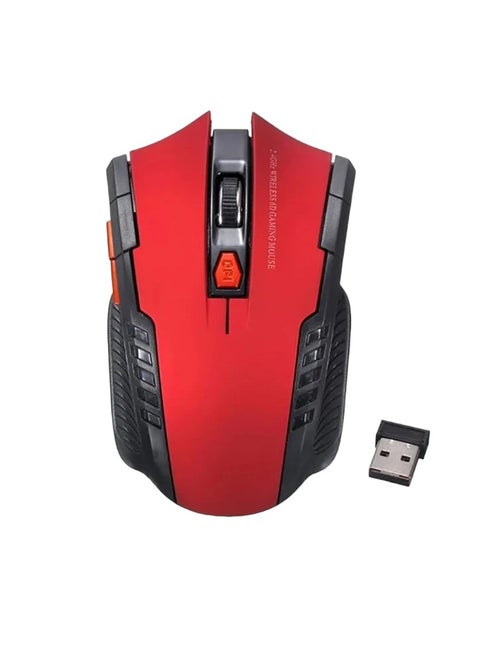2.4Ghz Wireless Mouse, Portable Optical Office Mouse, Lightweight Compact Photoelectric Mouse With USB Receiver, Strong And Durable Gaming Mouse For Computer Laptop, (1pc, Red)