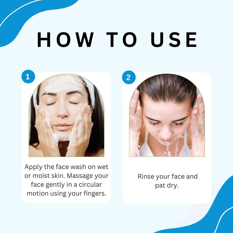 Aroma Treasures Muvit Face Wash multivitamin face wash enriched with vitamin A C E F B5 Vanilla Extract Ylang Oil Jasmine Oil Suitable for all skin types 100ml - Image 5