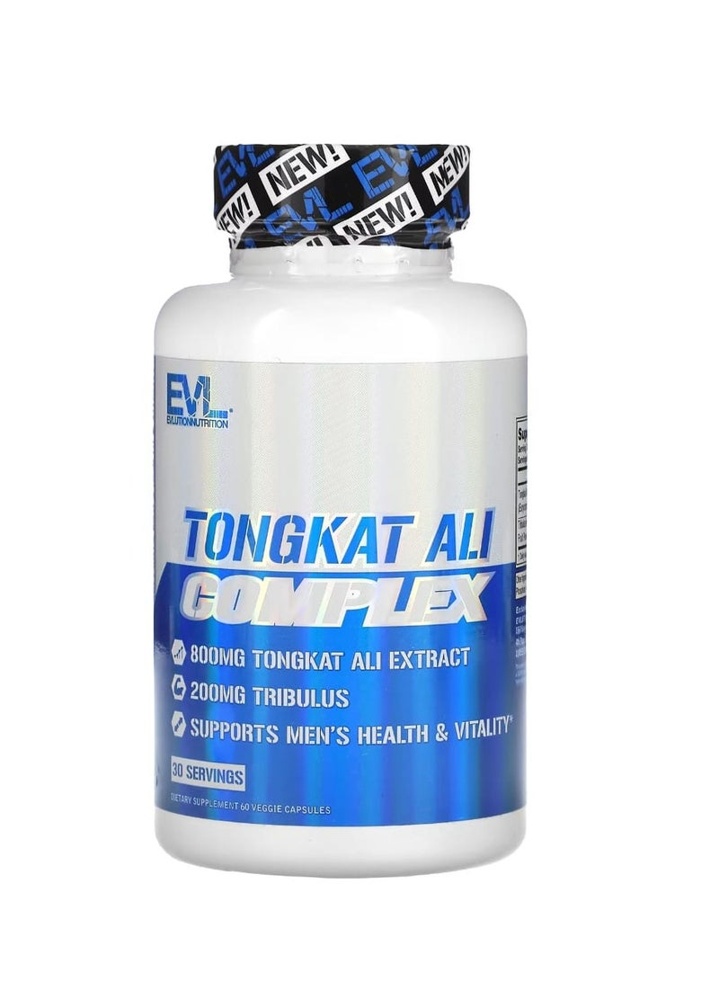 EVLUTION NUTRITION Tongkat Ali Complex, 800 Mg, 60 Veggie Capsules- 400 Mg Per Capsule - Image 1