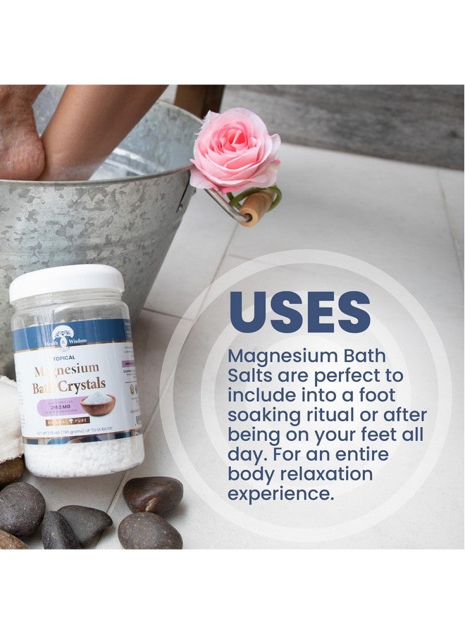 Health and Wisdom Magnesium Bath Salt - Magnesium Chloride Flakes for Bath Soak, 4X Epsom Salt Concentration, Unscented Formula, Dead Sea Sourced, Zero Additives - 28 Ounces - Image 5