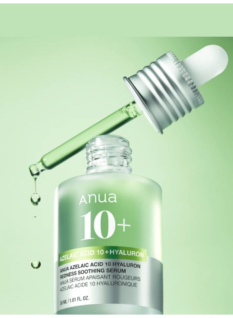 Anua Azelaic Acid 10 Hyaluron Redness Soothing Serum 30ml + 3 Ceramide Panthenol Moisture Barrier Cream 100ml set 130ml - Image 5