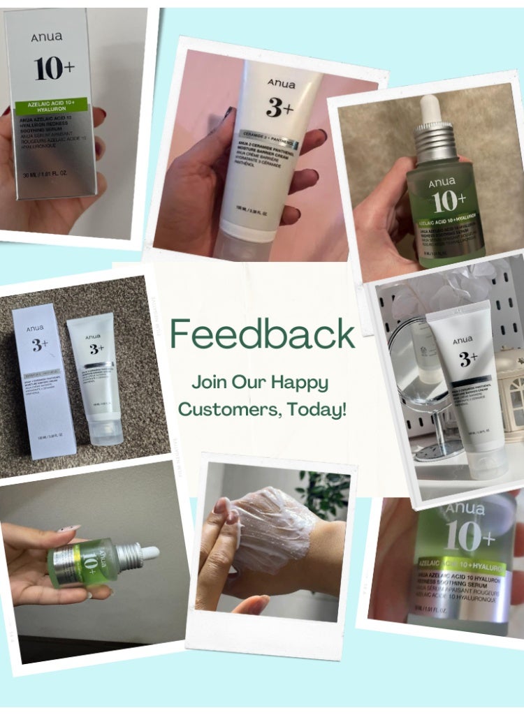 Anua Azelaic Acid 10 Hyaluron Redness Soothing Serum 30ml + 3 Ceramide Panthenol Moisture Barrier Cream 100ml set 130ml - Image 2