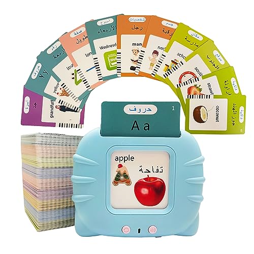 MINMEER Arabic Alphabet Talking Flash Cards for Kids 510 Sight Words Arabic Letters Flash Cards Learning Arabic Toys for Kids Toddlers - Image 1