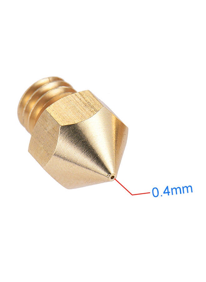 Generic 2Pcs/Set 0.4mm Brass Nozzle Extruder Print Head + Heater Block Hotend + 1.75mm Throat Tubes Pipes for Anet A8 A6 3 3D Printer Accessories  - Image 3