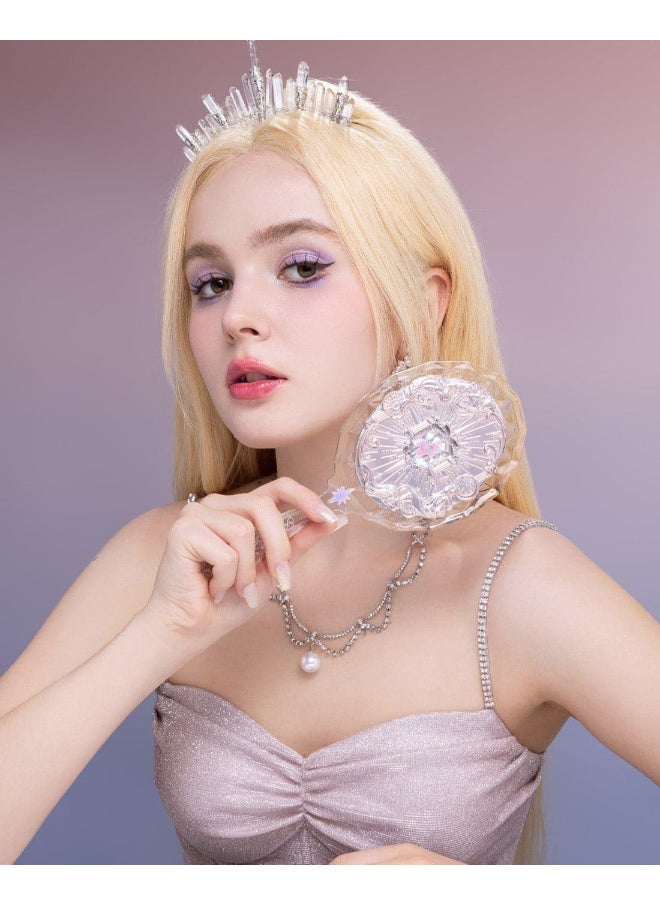 Flower Knows Moonlight Mermaid Handheld Exquisite Mirror, Pearl  - Image 3