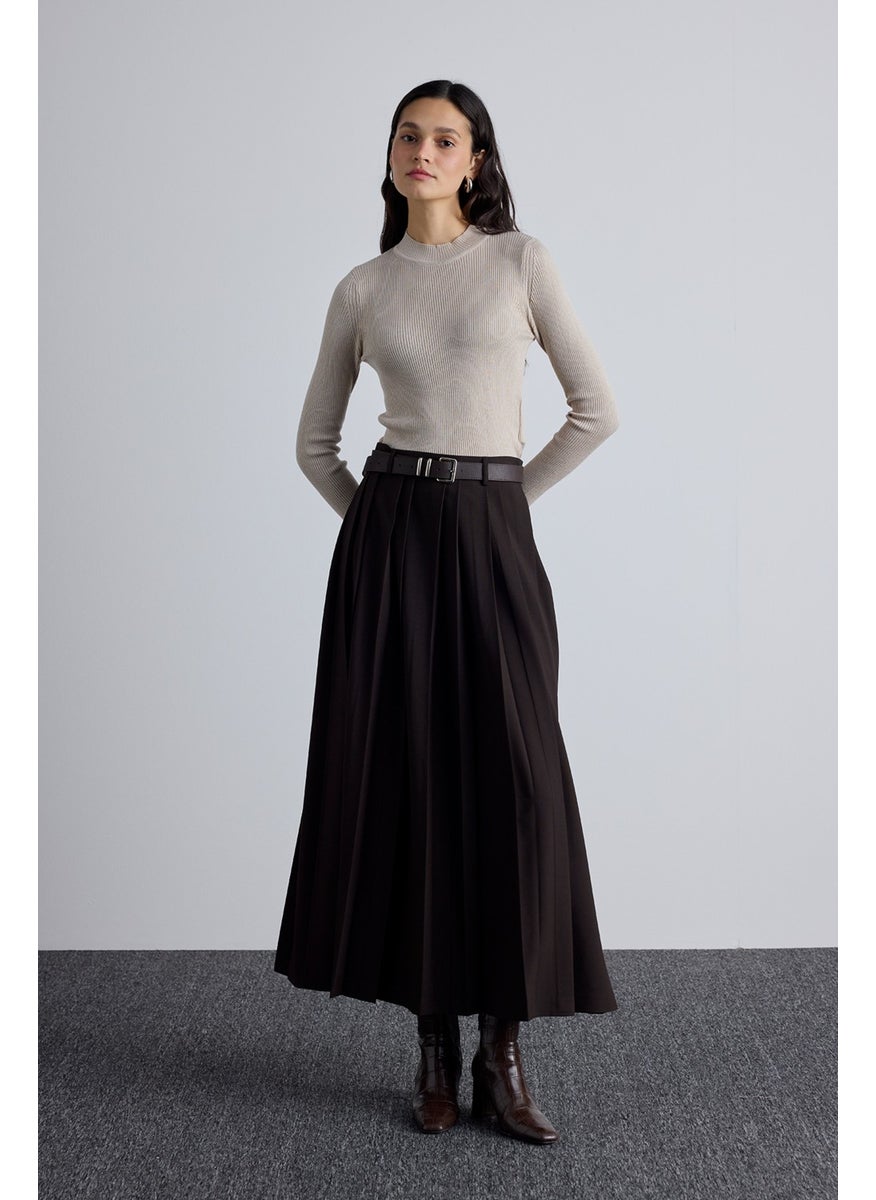 Wide Pleated Skirt Bitter Brown - pzsku/Z373122ADE2AD97E2F2CDZ/45/_/1741264922/8782c999-17b4-4159-be48-479dbd89bad5