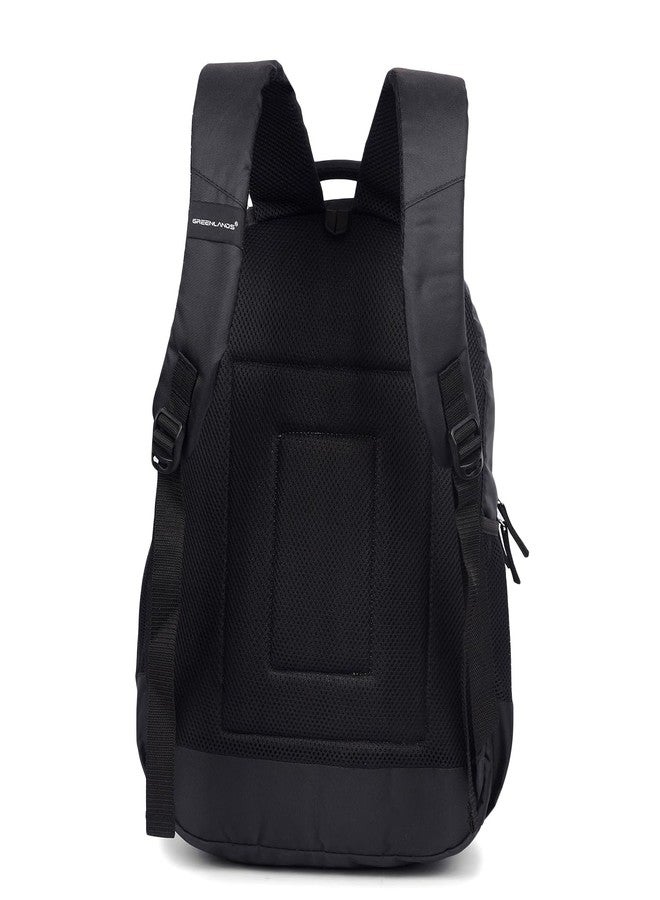 GREENLANDS 33L Zipster Laptop Backpack | 3 Large Compartments, Fits Up to 17" Laptop | Perfect for Office, School, Travel & Hiking | Unisex (Black) - Image 3