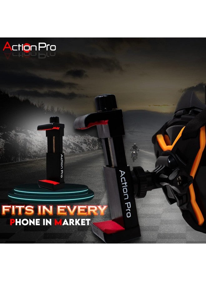 Action Pro Pro Helmet Chin Mount Strap Compatible With All Smartphones Gopro-13/12/11/10/9/8/7/6/5/4/Sjcam/Dji Osmo/Insta-360 And All Action Camera - Image 3