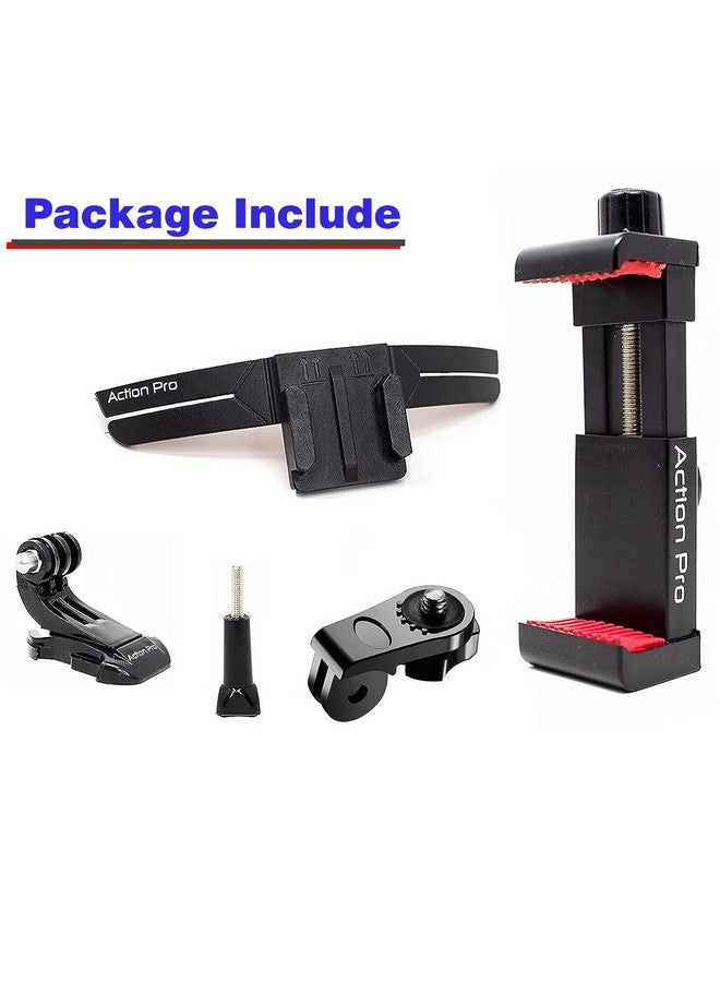 Action Pro Pro Helmet Chin Mount Strap Compatible With All Smartphones Gopro-13/12/11/10/9/8/7/6/5/4/Sjcam/Dji Osmo/Insta-360 And All Action Camera - Image 5