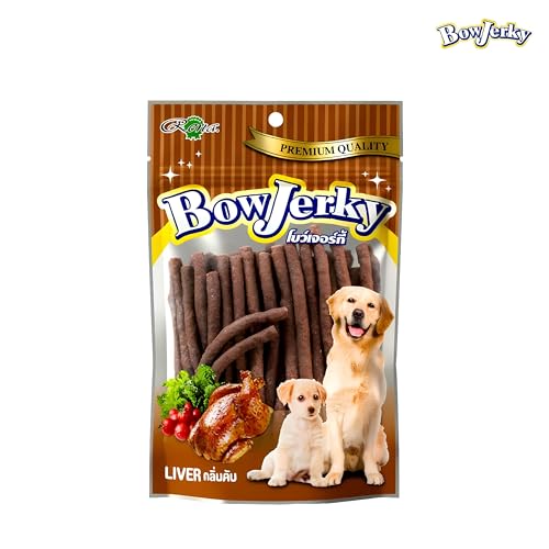 Bow Jerky Chicken Liver Dog Treats High Protein Dog Treats with 100% Cage-Free Chicken Soft Chewy Training Rewards Healthy Natural Snacks for Puppies & Adult Dogs 200g Pack of 2 - Image 2