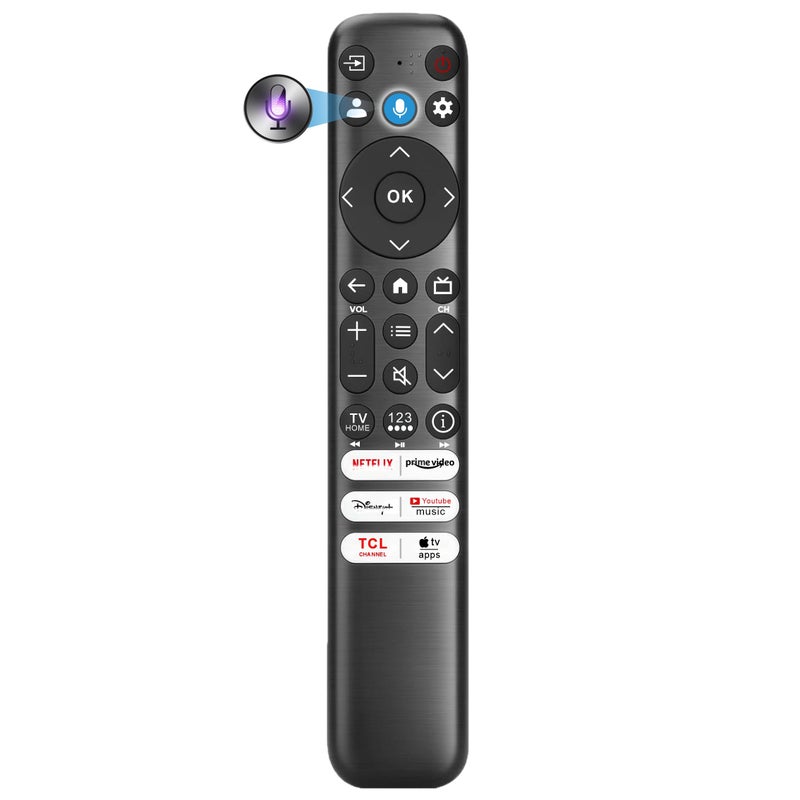 B BraiNice Universal Remote for All TCL TV Remote Replacement, Motion Backlit, Voice Control & Bluetooth, Google Smart TV, Fire TLC and Android TVs 2025-2016 - Image 1