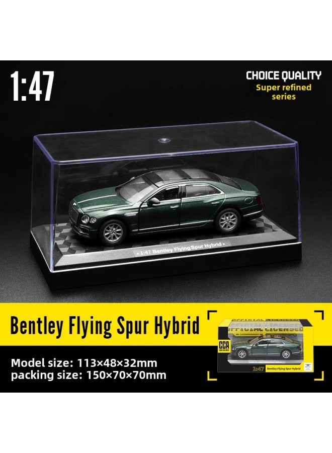 CCA1:43 Simulation Genuine Bentley GTR BMW Audi Mercedes-Benz Alloy Car Toy With Acrylic Box-Color:1:47 Bentley Flying Dark Green (with Acrylic Box)  - Image 1