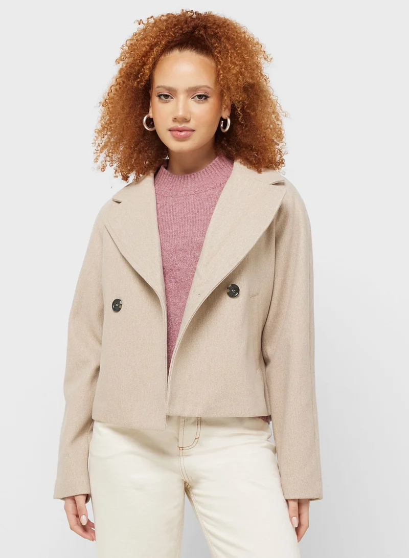 Jacqueline de Yong Button Detail Jacket