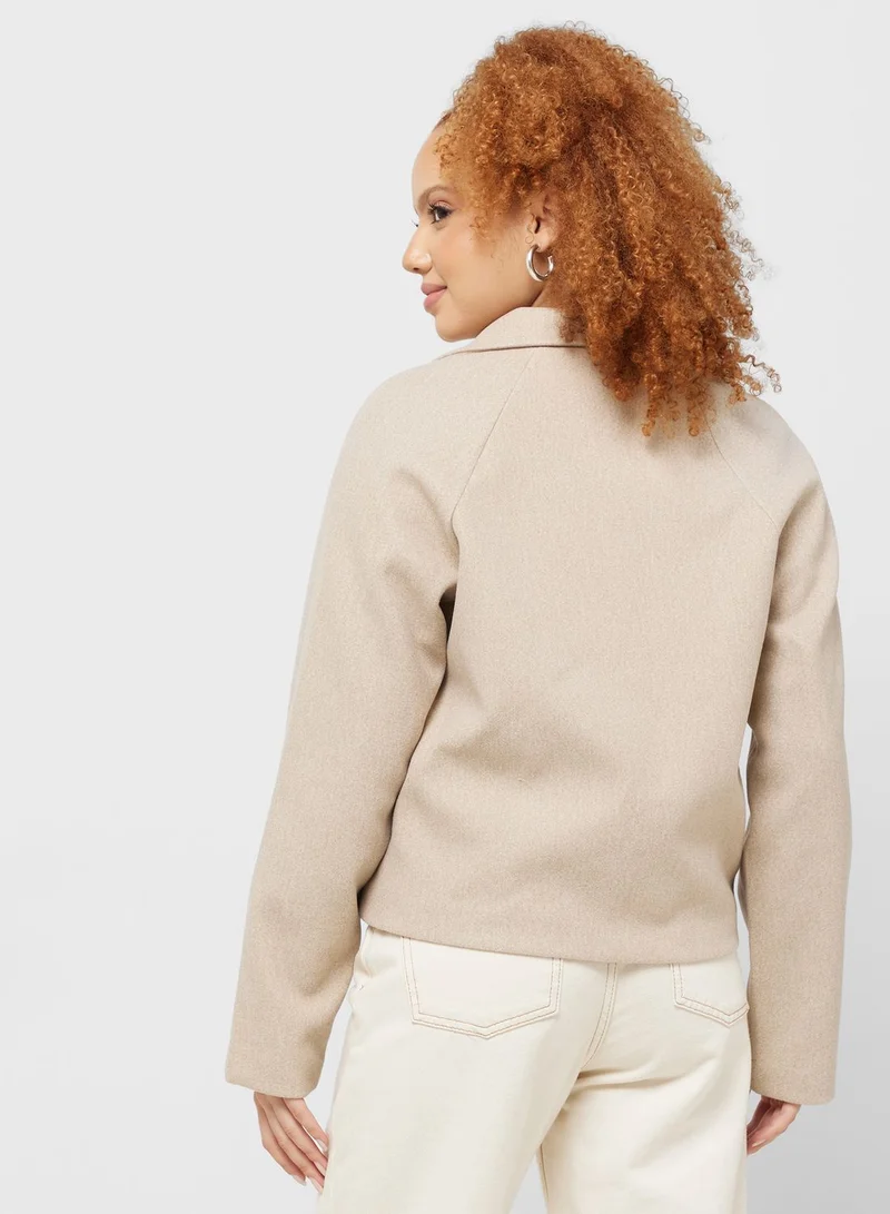 Jacqueline de Yong Button Detail Jacket