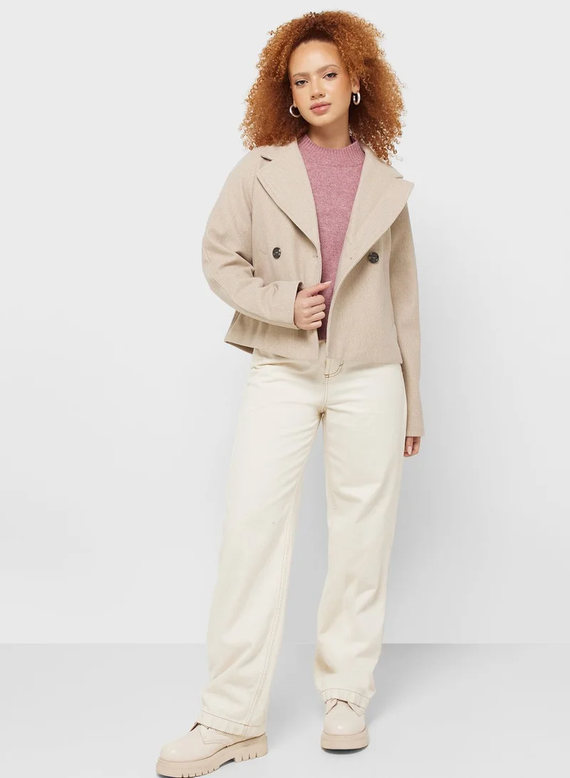 Jacqueline de Yong Button Detail Jacket