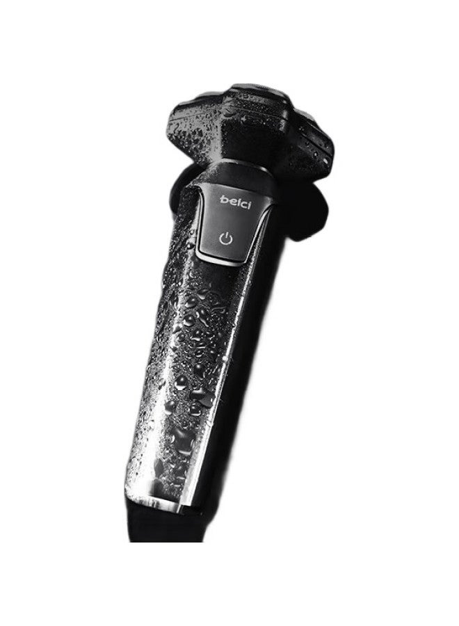 Beici X4 Polar Black Electric Shaver, Automatic Rotary Razor For Men, Fully Washable, Smart Display, Gift For Boyfriend, Husband, Birthday, Father'S Day Present - Image 1