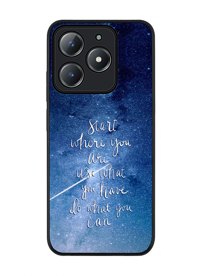 Stylizedd For Realme C63 / Realme C61 4G Case,Slim fit Camera Protection, Shockproof Thin Phone cover  - Start, Use, Do - Image 1