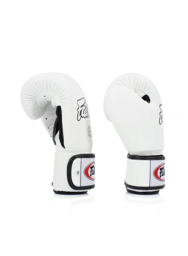 Fairtex BGV1 Universal Breathable Boxing Gloves – White - Image 3