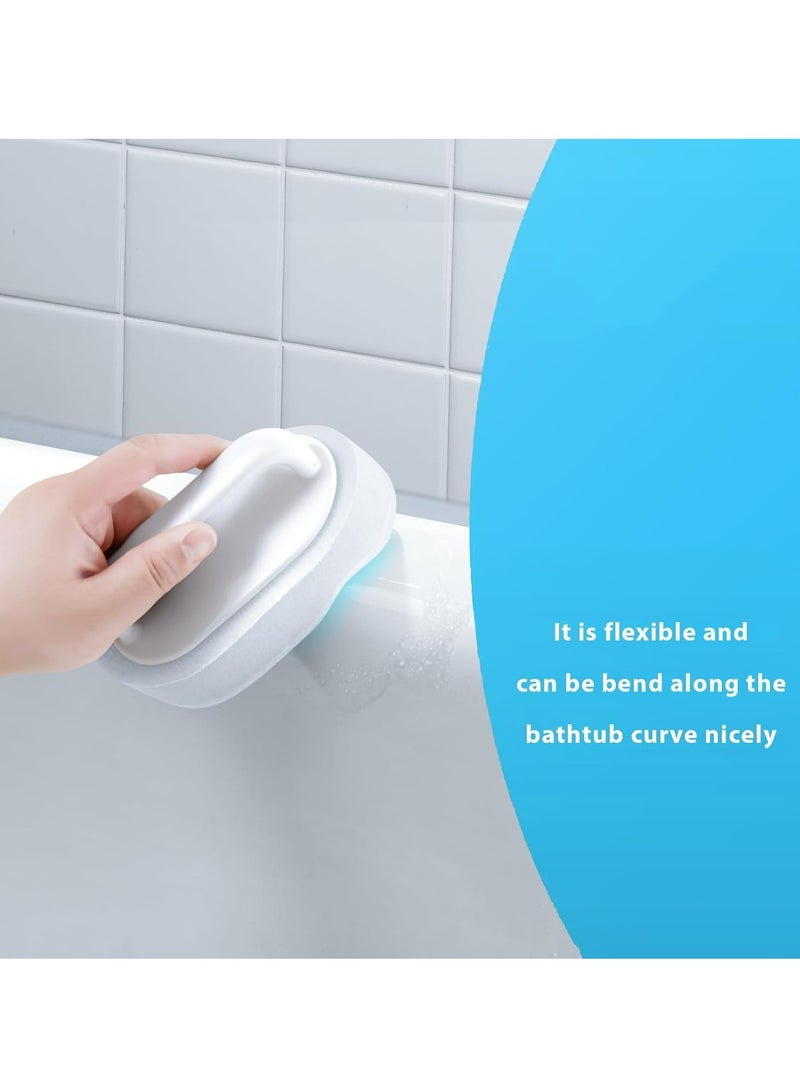 Oasisgalore 2-Pack Non-Scratch Bathtub & Tile Scrubber with Handle for Shower Tile Grout Sink Pool, for Soap Scum Removal - Image 2