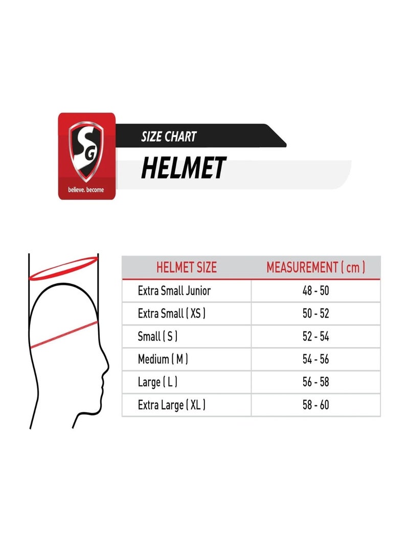 SG Aerotuff Cricket Helmet with Mild Steel Grill - Image 5