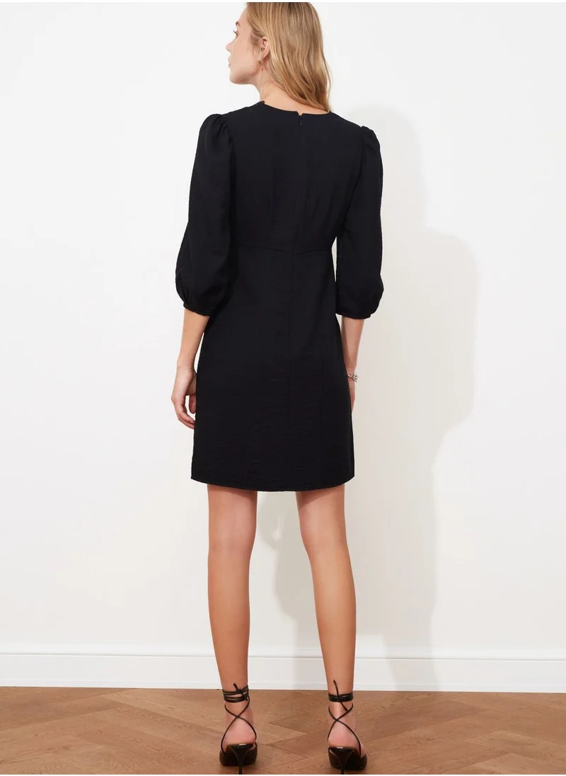 trendyol Balloon Sleeve Lace Detail Dress