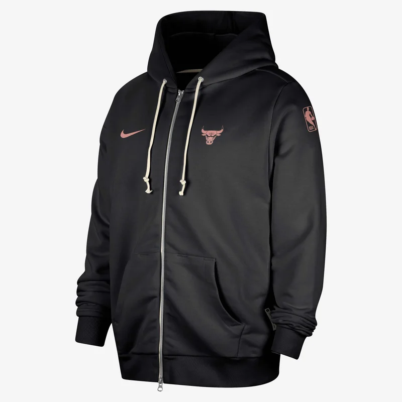 Nike Black Men's NBA Chicago Bulls Standard Issue Basketball Hoodie for Men | Best Price UAE