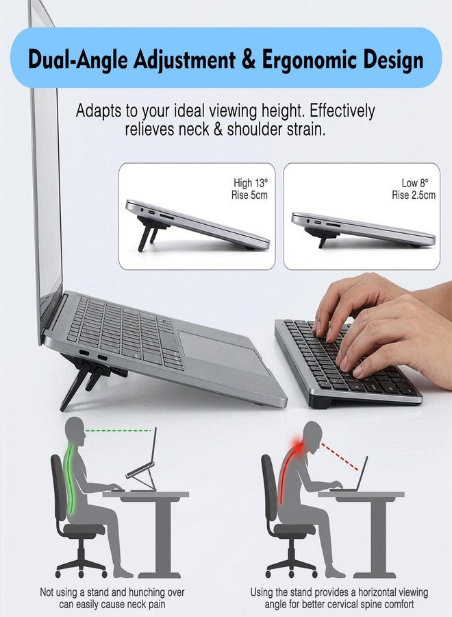 WJIAAA 2PCS Laptop Stand with 2PCS Camera Cover for Computer Keyboard - Image 5