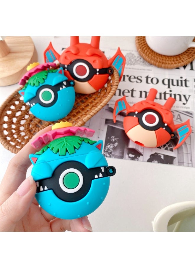 Generic - Pokémon Elf Ball Airpods 3 Protective Case For Apple Pro Wireless Bluetooth Headset Silicone Soft Case-Color:Yellow Elf Ball + Mountaineering Buckle-Applicable Model:Airpods 3 Generation - Image 1