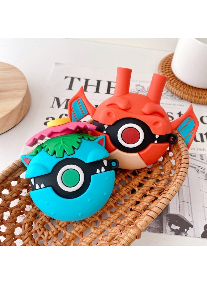 Generic - Pokémon Elf Ball Airpods 3 Protective Case For Apple Pro Wireless Bluetooth Headset Silicone Soft Case-Color:Yellow Elf Ball + Mountaineering Buckle-Applicable Model:Airpods 3 Generation - Image 1