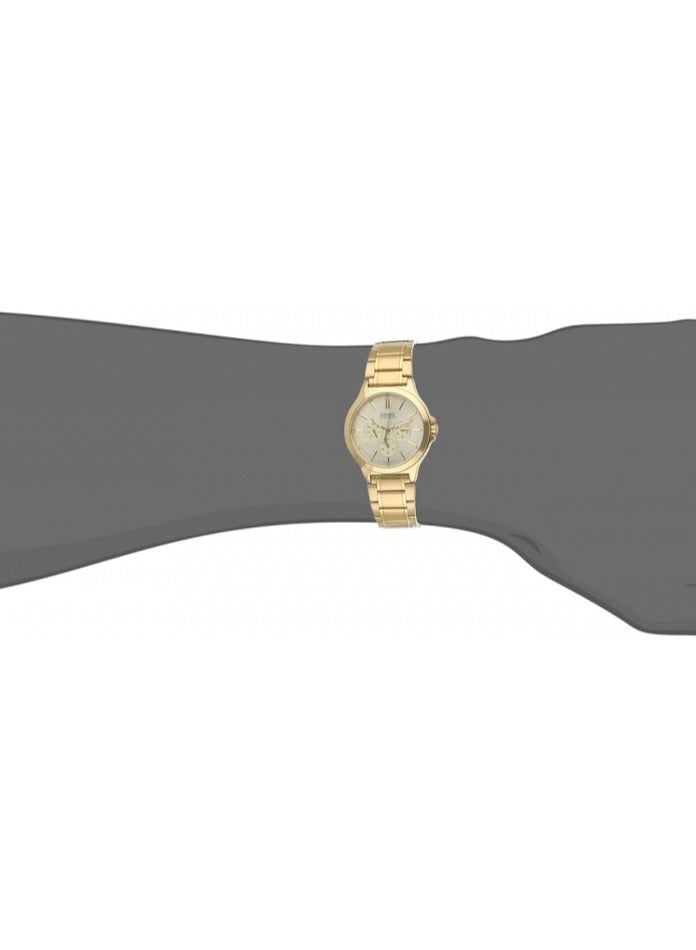 Casio MTP-V300G-9AVUDF Men's, Formal, White Dial, Gold Band - Image 3