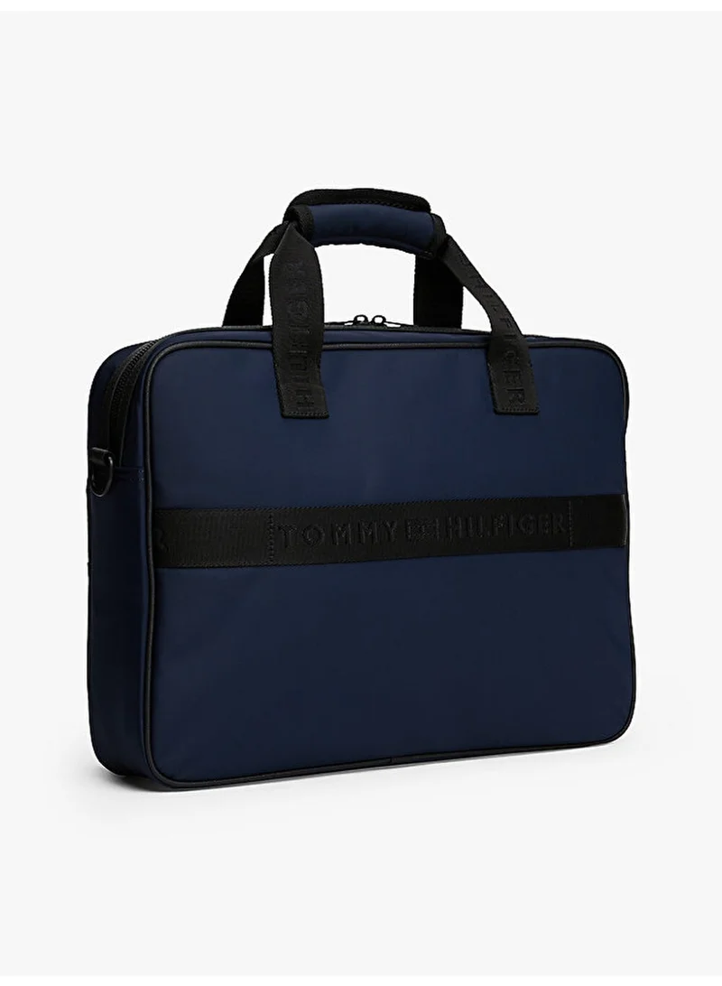 Tommy Hilfiger Navy Blue TH Laptop Bag for Men | Best Price UAE