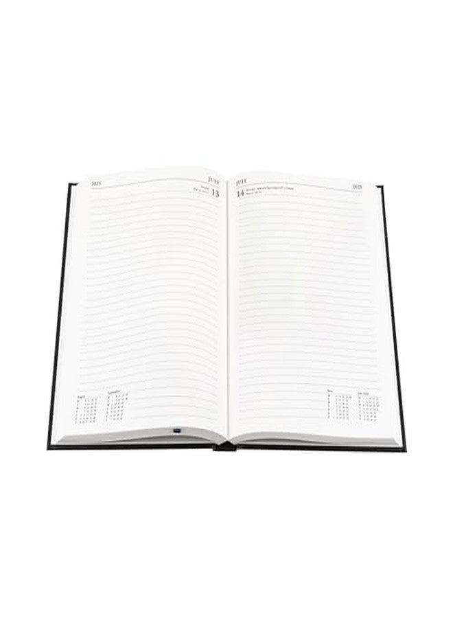 Collins Essential 2025 Eco Friendly Diary - A5 Day to a Page Business Planner with Leathergrain Hardback Cover and Recycled Paper - Navy - E-ESSA51.59-25 - Image 3