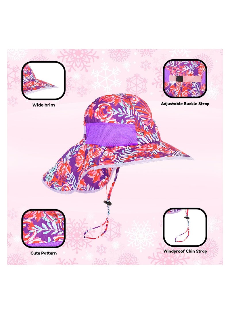 NENOUSH Bucket Hat For Girls-Kids Bucket Hat-Sun Protection Hat-Perfect For Beach-Pool-Travel-Hiking And Camping-Sun Hat For Girls - Image 4