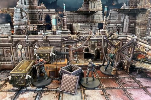 Battle Systems Sci-Fi Terrain - 28mm Modular 3D Space Terrain - Perfect for Wargaming and Roleplaying Tabletop Games - Full Colour Printed 3D 40K Multi Level Building Models (Gothic Cityscapes) - Image 4
