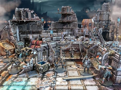 Battle Systems Sci-Fi Terrain - 28mm Modular 3D Space Terrain - Perfect for Wargaming and Roleplaying Tabletop Games - Full Colour Printed 3D 40K Multi Level Building Models (Gothic Cityscapes) - Image 5