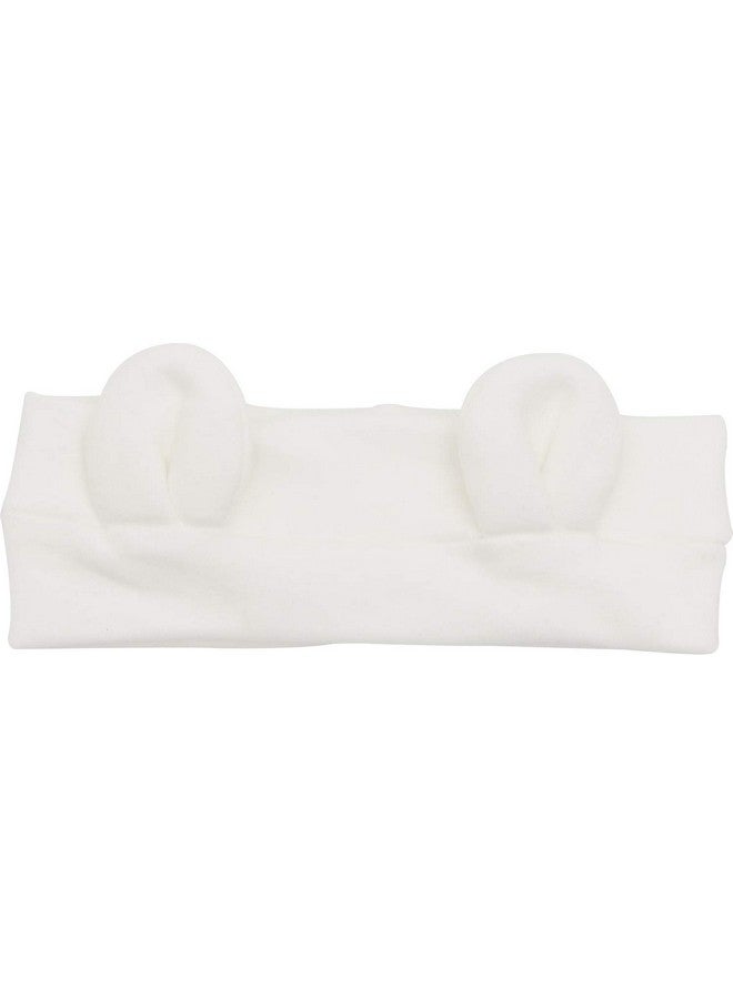 AVAUMA Baby Girl Boy Headbands Bow and Turban, Fits Newborn Infant Toddler and Children Hair Accessories (Bear_WH/GR/BK) - Image 2