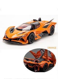 Generic 1:24 Apollo Project EVO Alloy Sports Car Model Diecast Metal Super Racing Car Model Simulation Sound and Light Children Toy Gift  - Image 1