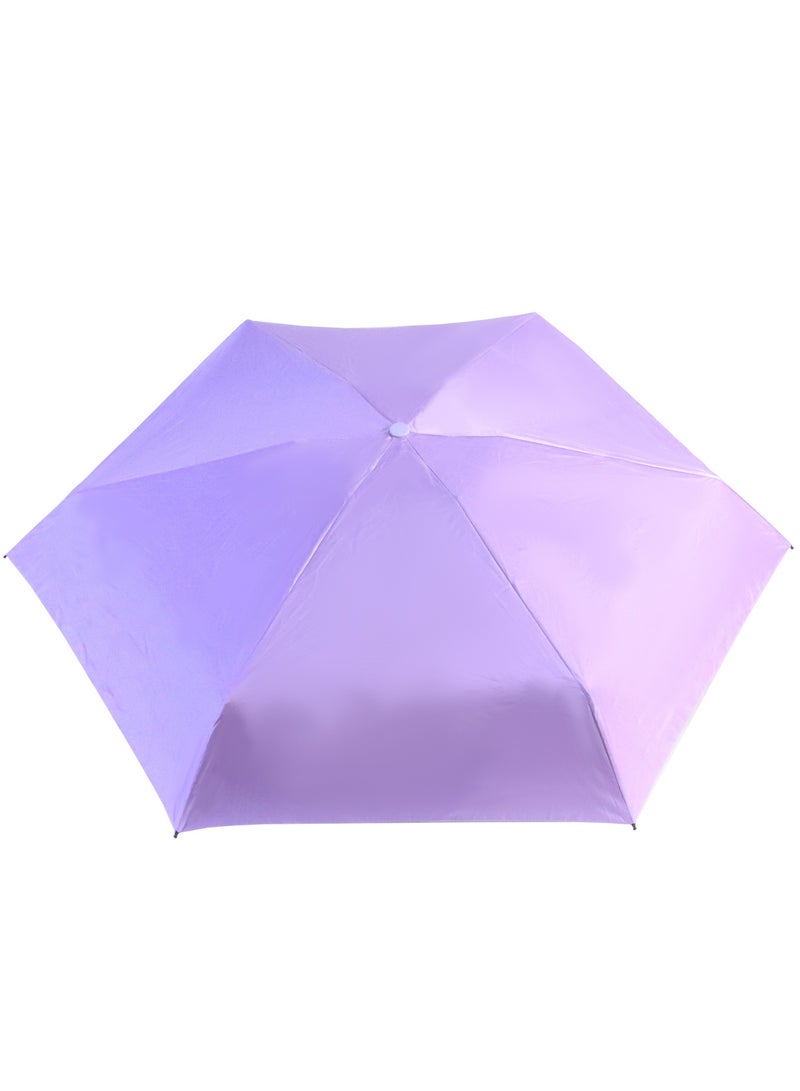 بيج ديزاين مظلة بيج ديزاين مودز أب أرجوانية صغيرة، فتح وإغلاق يدوي، مقاومة للرياح، حجم صغير، تصميم أنيق - Image 2