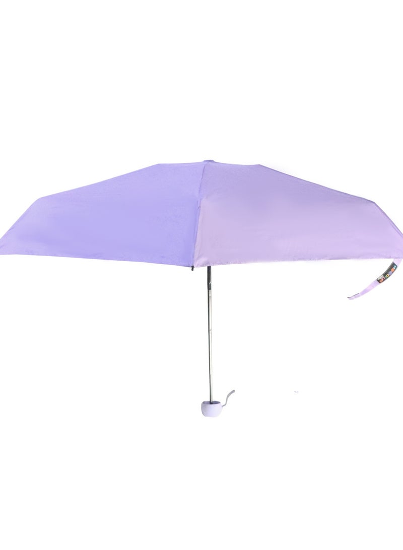 بيج ديزاين مظلة بيج ديزاين مودز أب أرجوانية صغيرة، فتح وإغلاق يدوي، مقاومة للرياح، حجم صغير، تصميم أنيق - Image 1