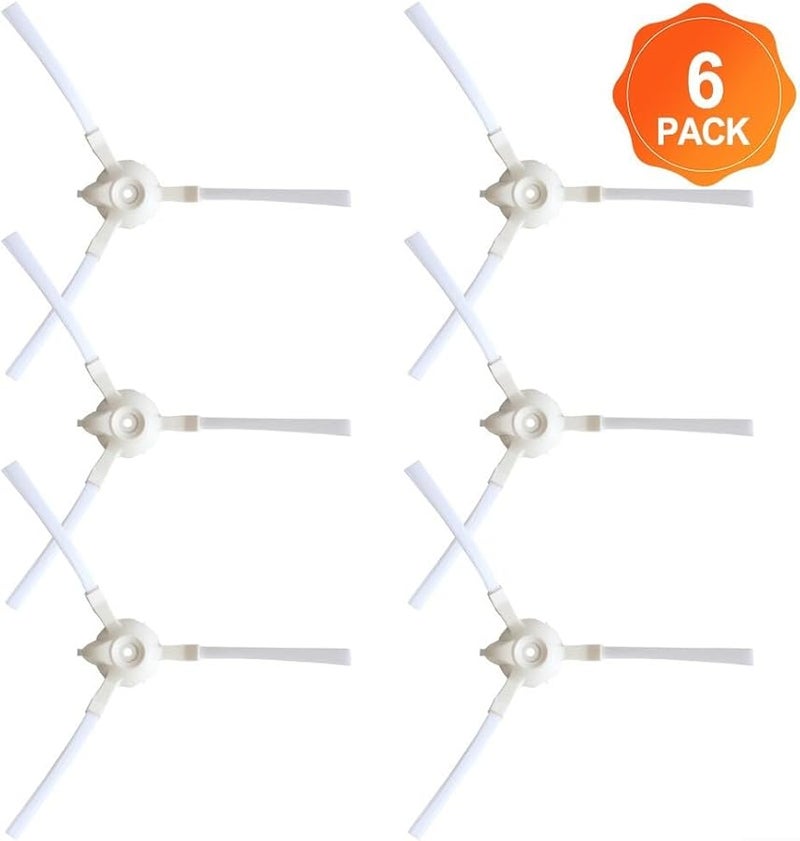 6 Pack Side Brush Replacement For bObsweep Robot Vacuum Easy Install Corner Cleaning - Image 5