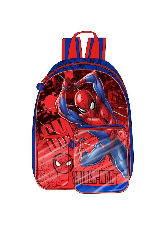 MARVEL Spider-Man Junior 3 in 1 Set (14" Backpack with Lunch Box & Water Bottle) - Image 4