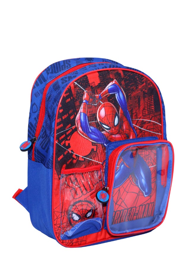 MARVEL Spider-Man Junior 3 in 1 Set (14" Backpack with Lunch Box & Water Bottle) - Image 2