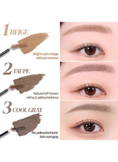 Espoir Espoir The Brow Color Fixing Cara #2 Taupe 0.1 fl oz | Easy Fixing without Clumping with Skinny Brush | Long Lasting Smudgeproof Eyebrow Mascara | Soft Mood Coloring Tinted Gel | Korean Eye Makeup  - Image 3