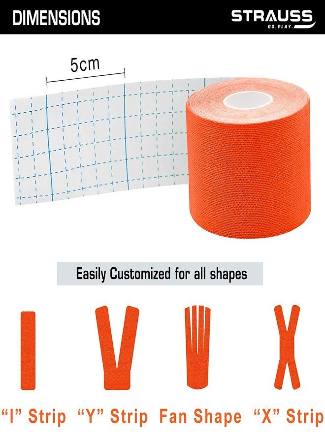 Strauss Kinesiology Sports Tape, Dark Orange - Image 5