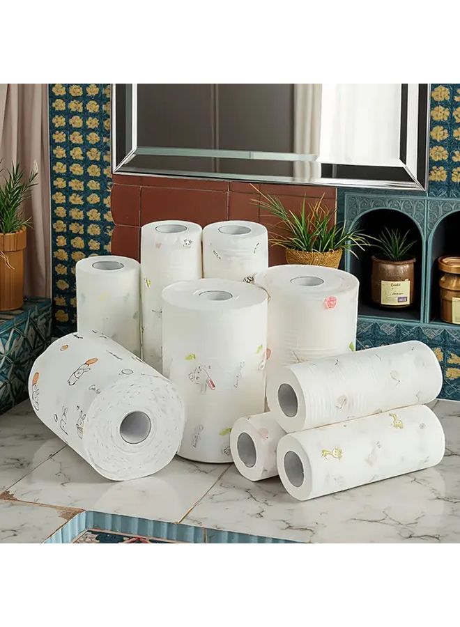 400 Sheets Disposable Kitchen Paper Towels Washable Lint Free For Home Cleaning - Image 2