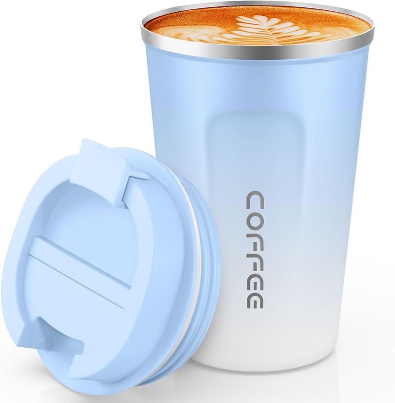 CS COSDDI 12 oz Stainless Steel Vacuum Insulated Tumbler - Coffee Travel Mug Spill Proof with Lid - Coffee Cups for Keep Hot/Ice Coffee,Tea and Beer - Image 1