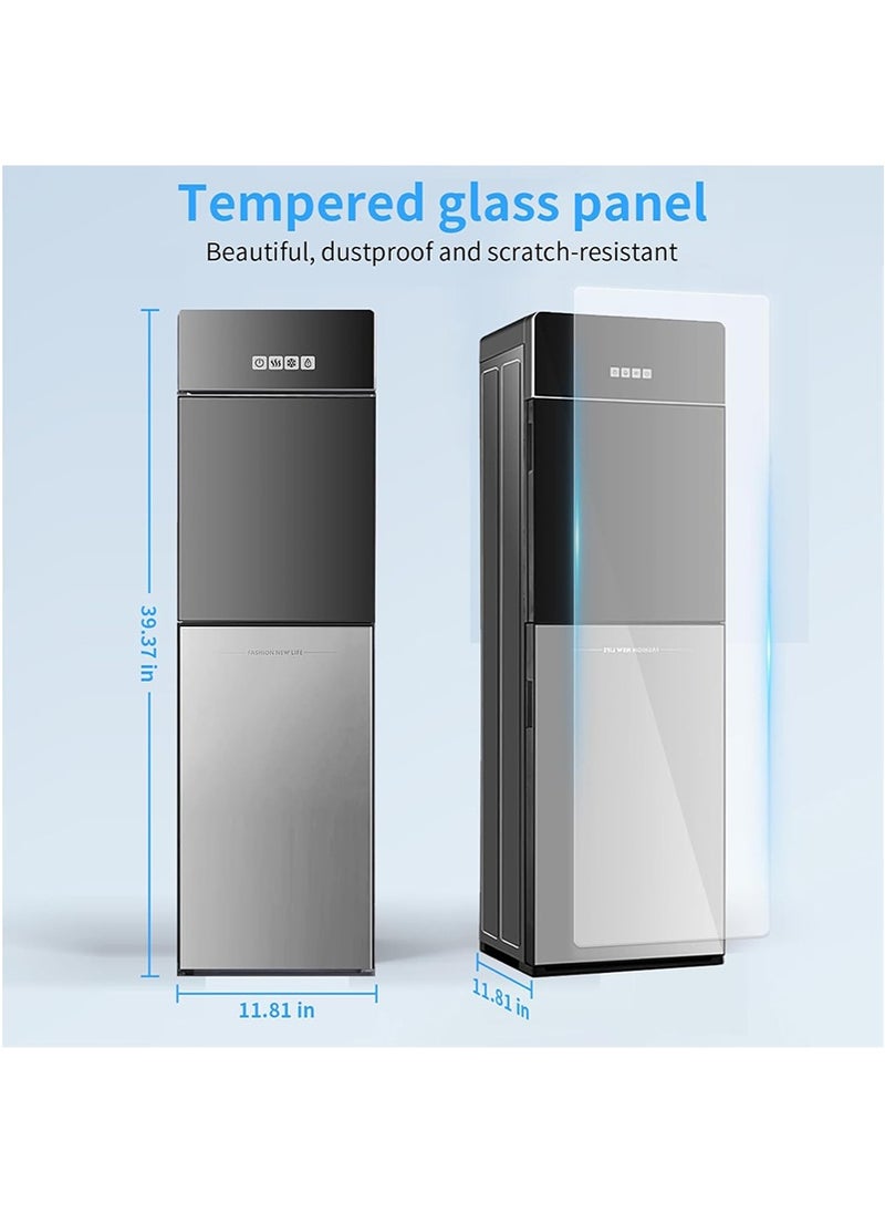 Yoawllty Water Dispenser Bottom Loading, Large Capacity Tri Temp Dispense, Hot, Warm & Cold, 3 Temperature Spouts Holdsfor Home, Office, Coffee Tea Bar and Dorm(Black)  - Image 2