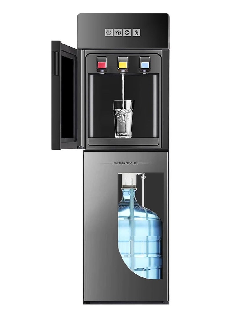 Yoawllty Water Dispenser Bottom Loading, Large Capacity Tri Temp Dispense, Hot, Warm & Cold, 3 Temperature Spouts Holdsfor Home, Office, Coffee Tea Bar and Dorm(Black)  - Image 1